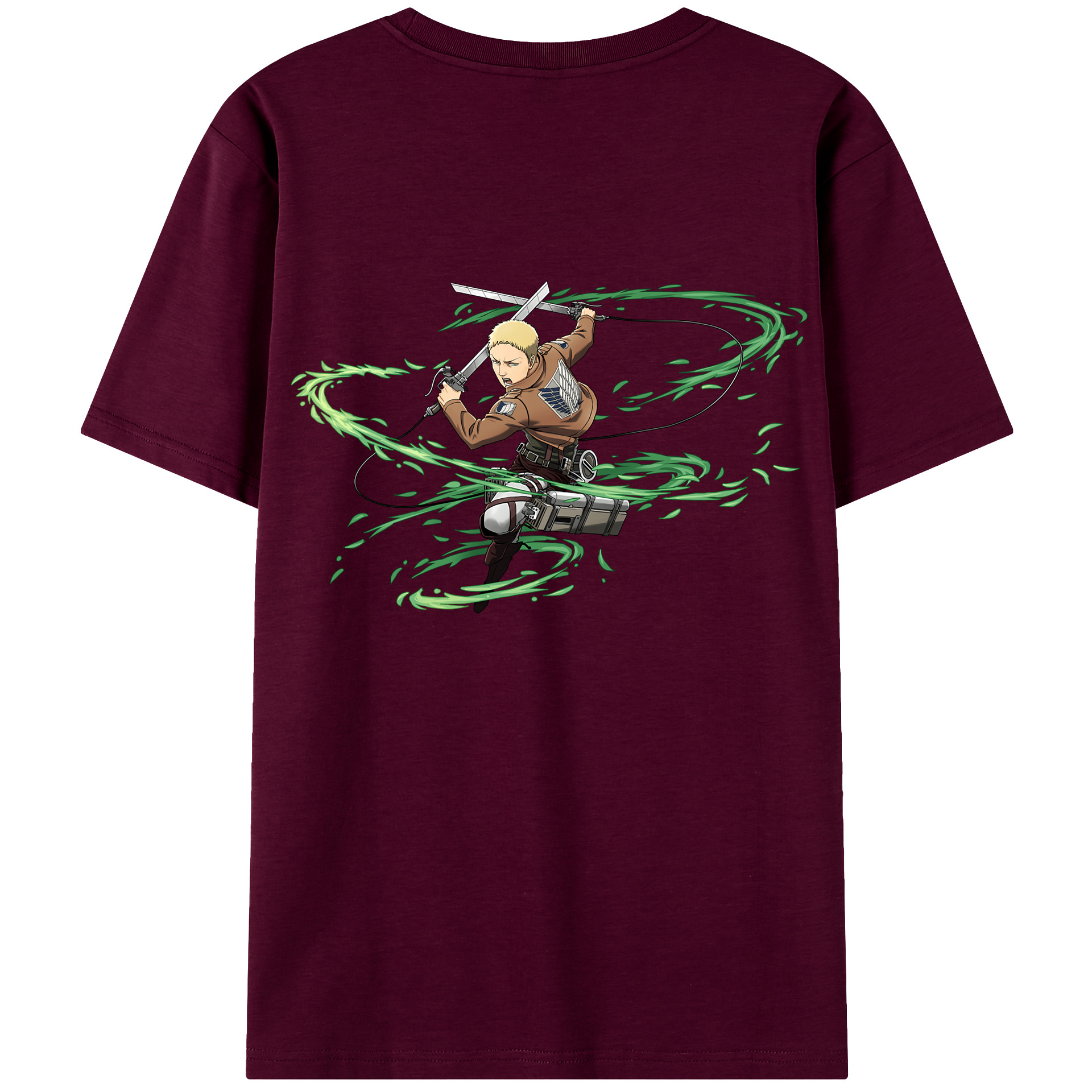 （画像用） 進撃の巨人 ライナー・ブラウン Attack on Titan Reiner Braun レディース半袖Tシャツ(バックプリント)